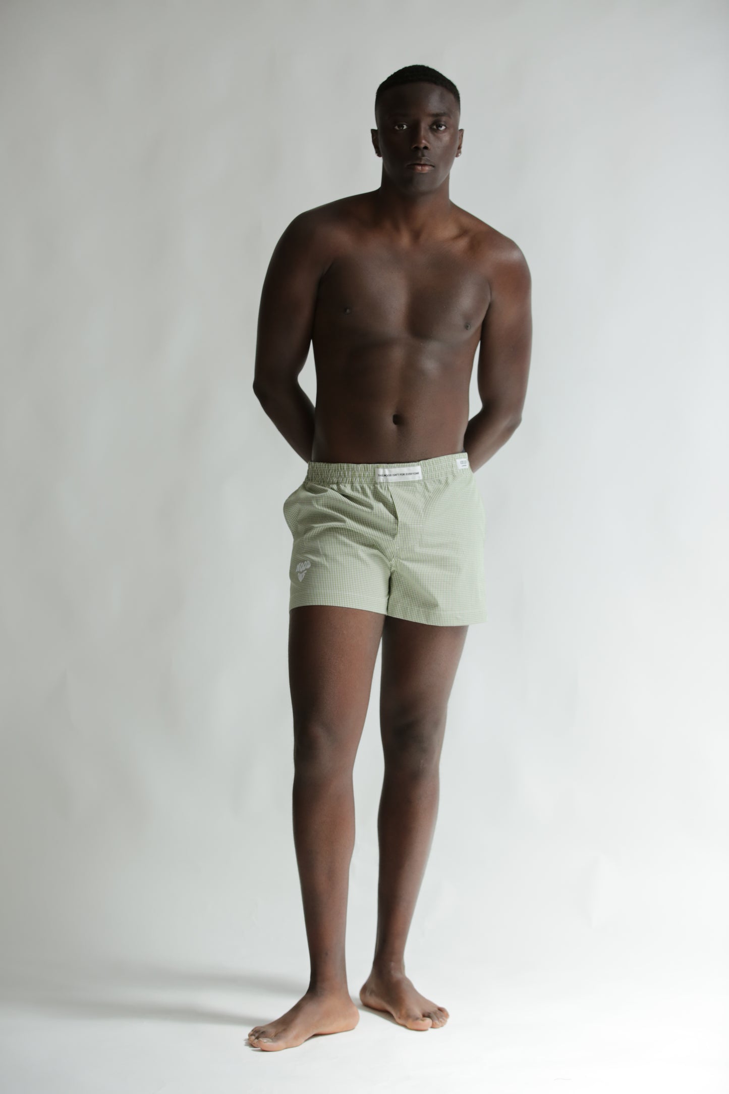 Boxer quadretti verde