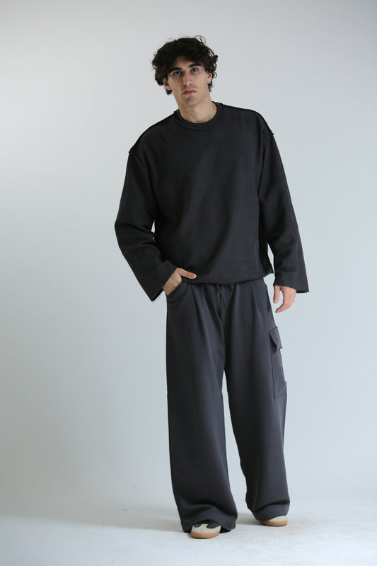 Long sleeve REVERSIBILE piombo