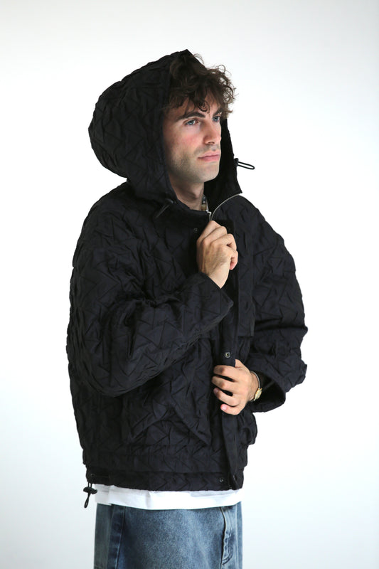 Bomber trapuntato blu