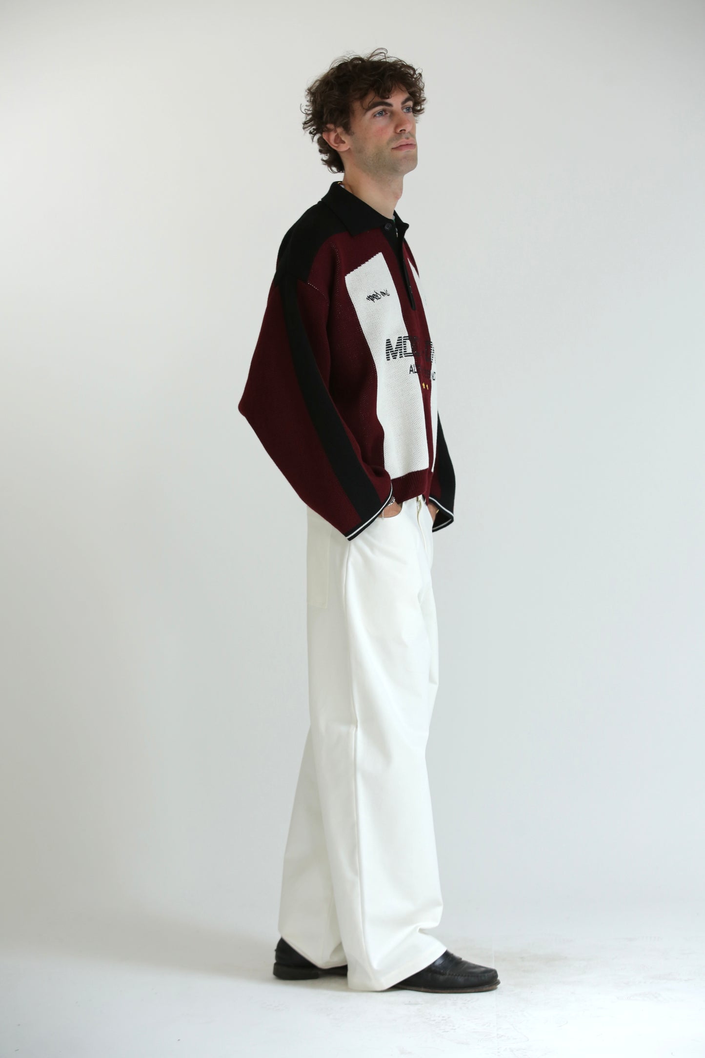 Maglione FOOTBALL bianco rosso