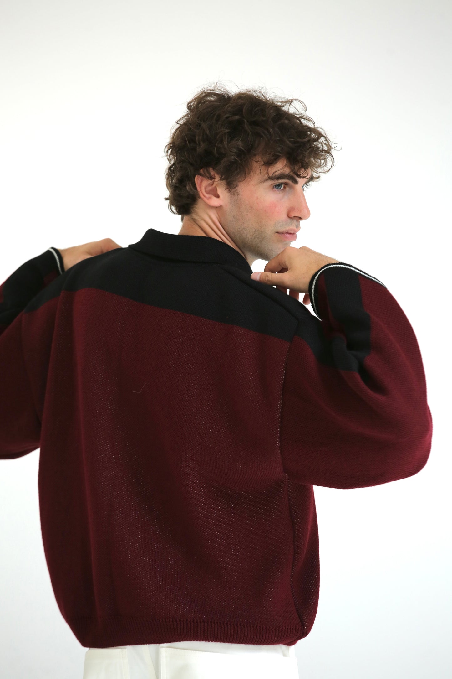 Maglione FOOTBALL bianco rosso
