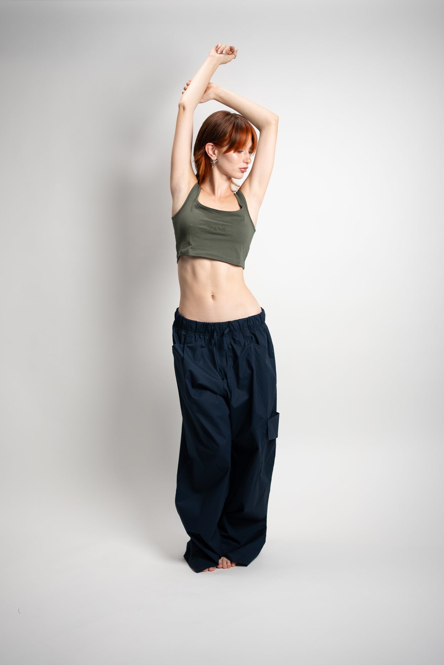 Top verde donna