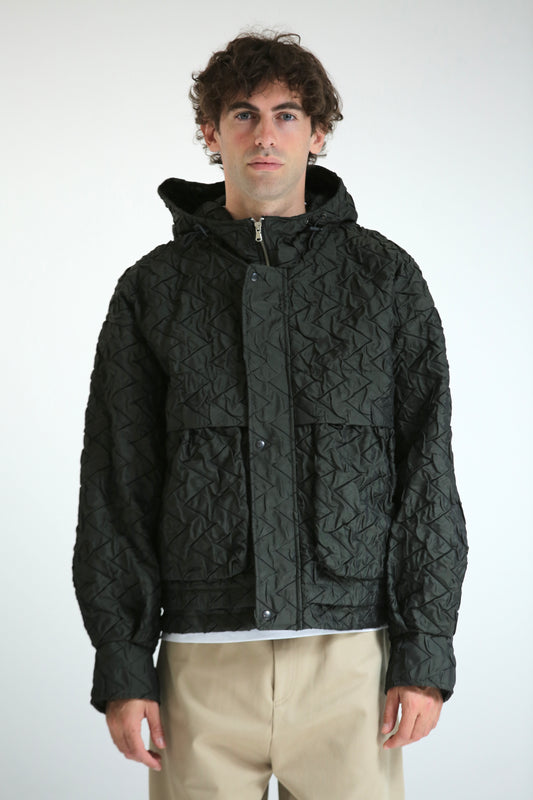 Bomber trapuntato verde