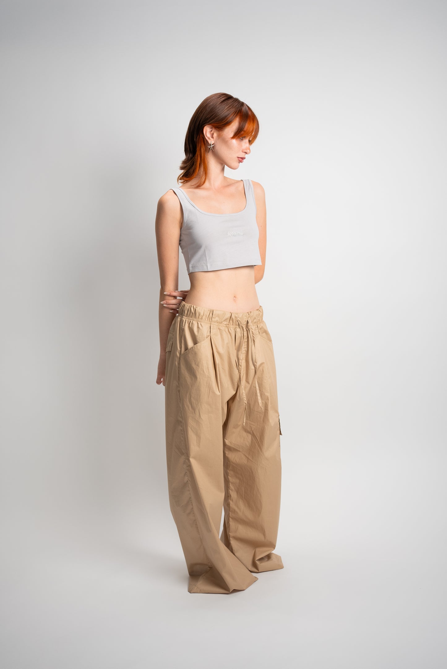 Top Donna Grigio perla
