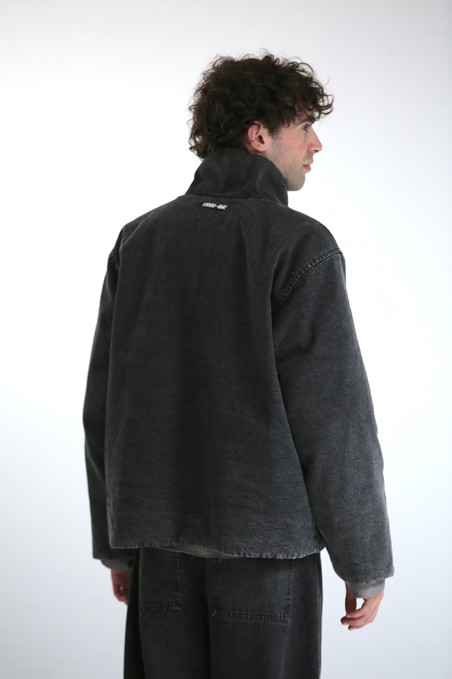 Giubbotto denim lavaggio black