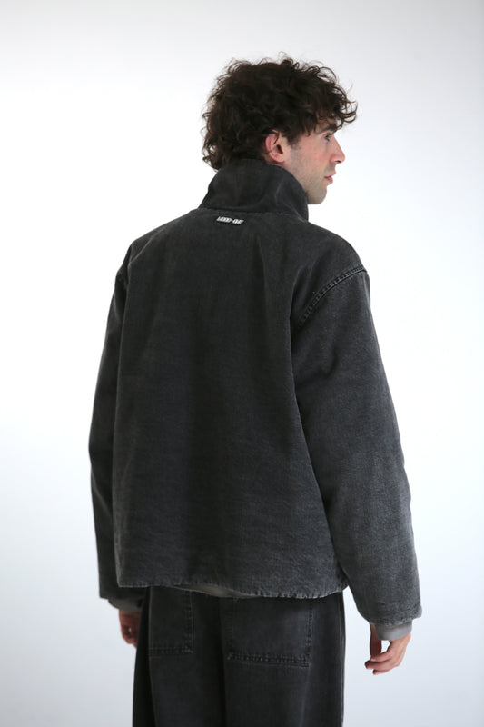 Giubbotto denim lavaggio black