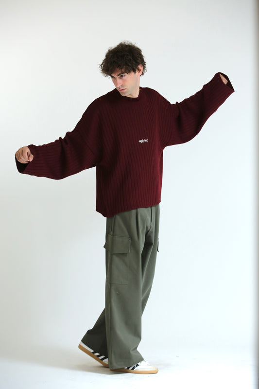 Pantalone tasconato verde cotone