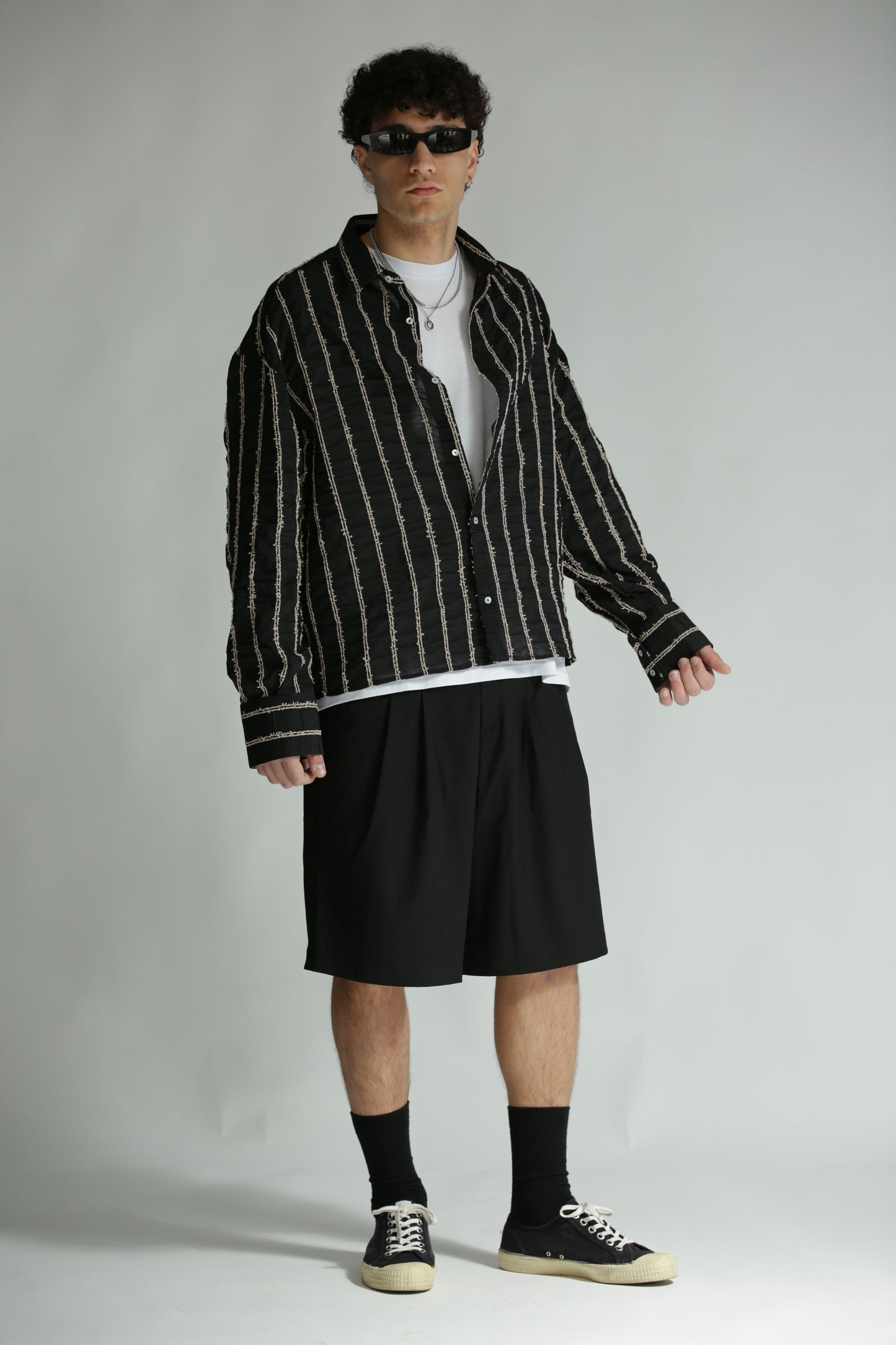 Camicia rilievo nera