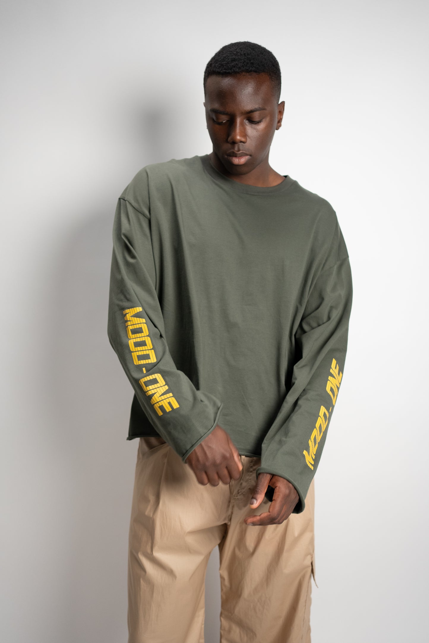 Long sleev unisex verde