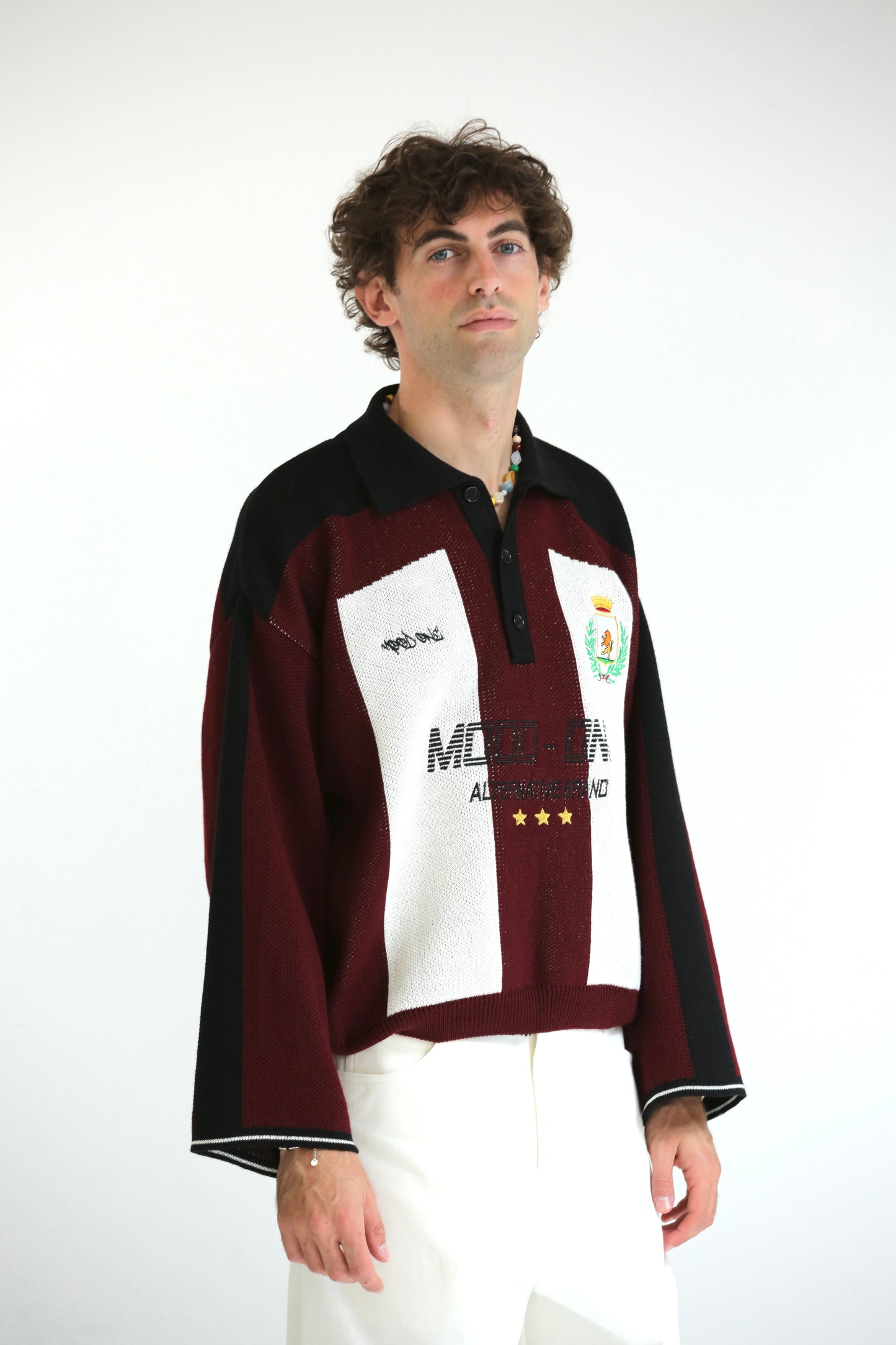 Maglione FOOTBALL bianco rosso
