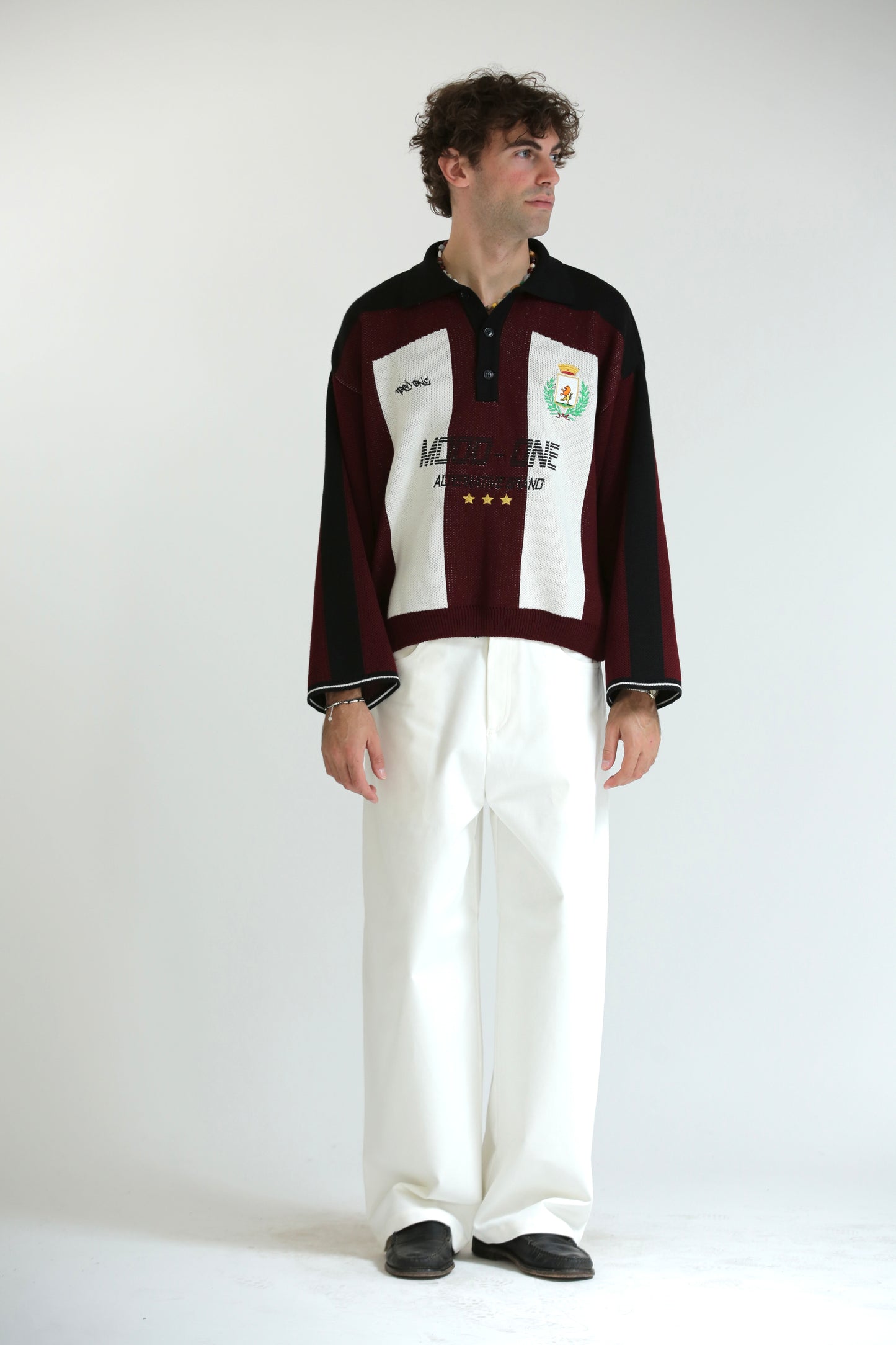 Maglione FOOTBALL bianco rosso