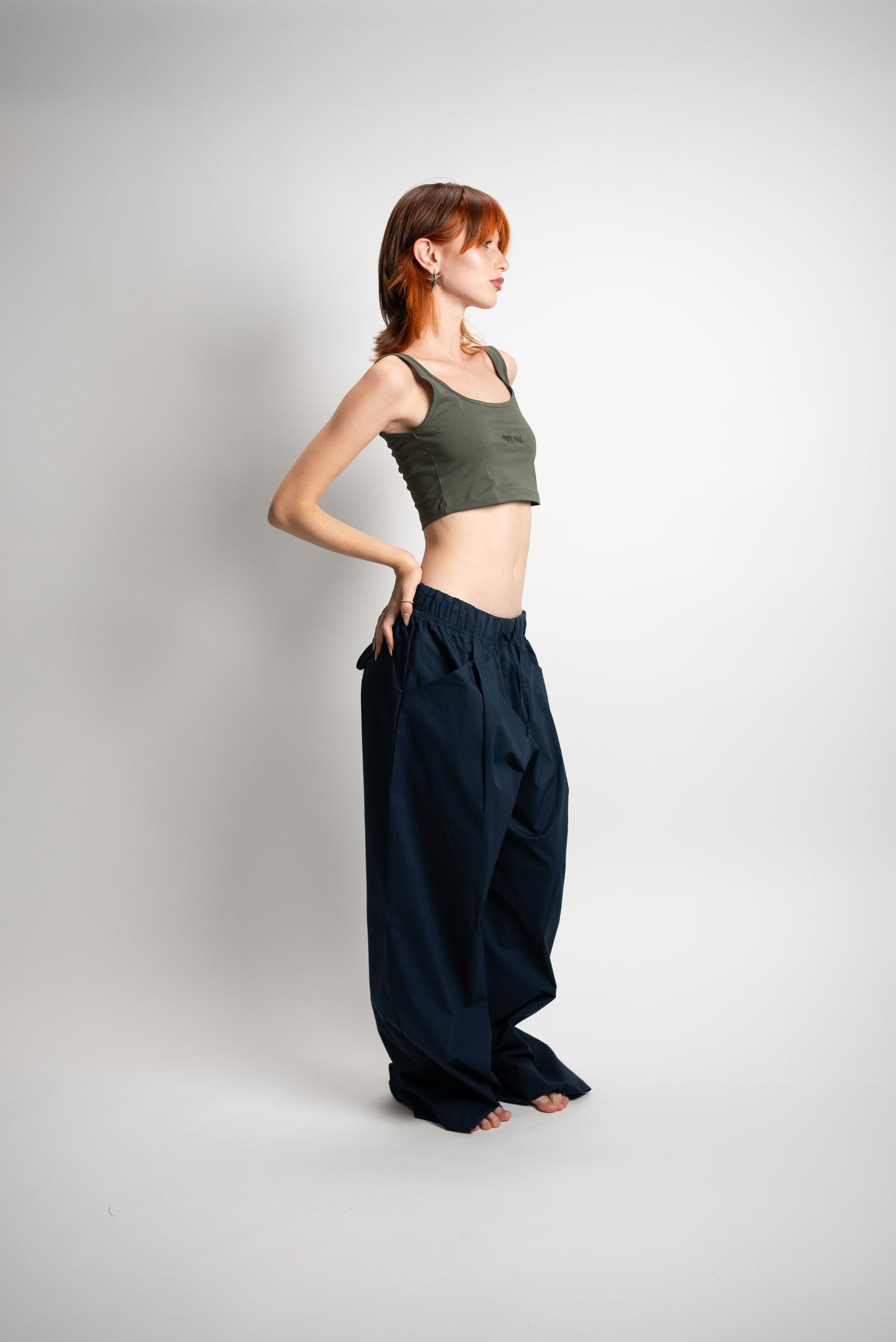 Top verde donna