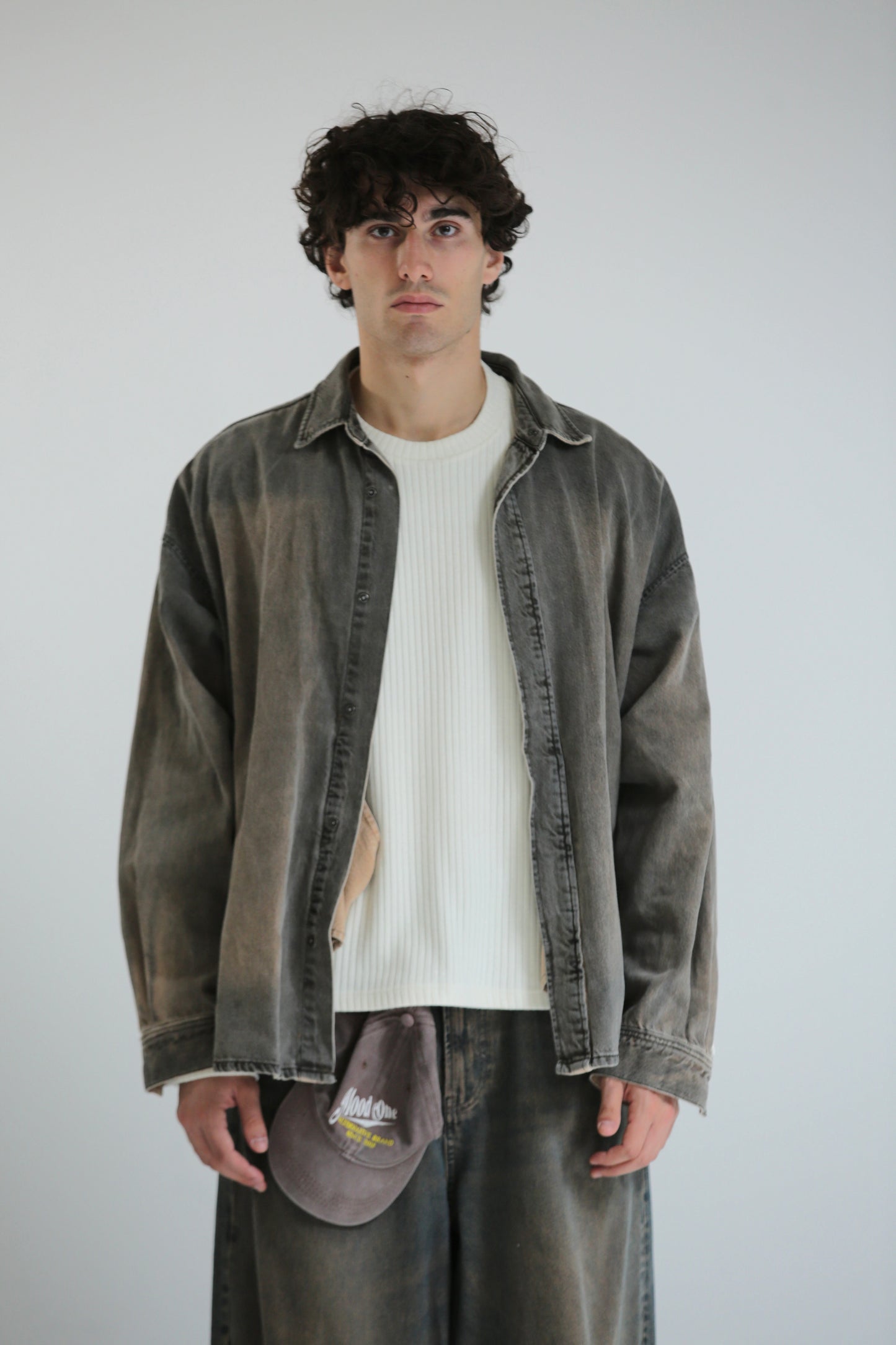 Denim jacket lavaggio fango