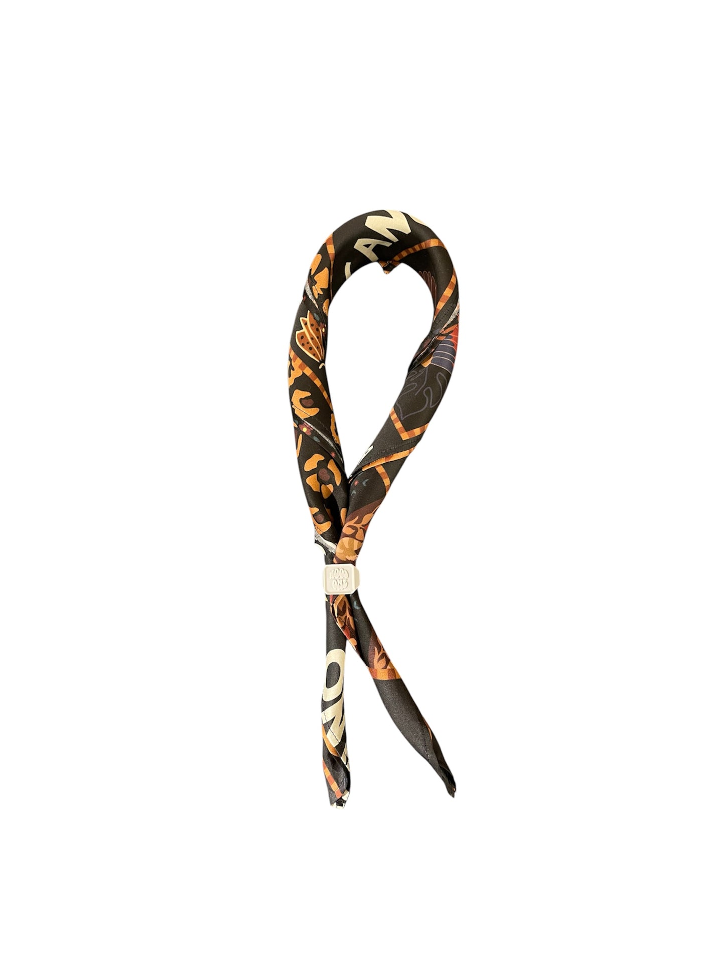 Foulard nero + anello logo