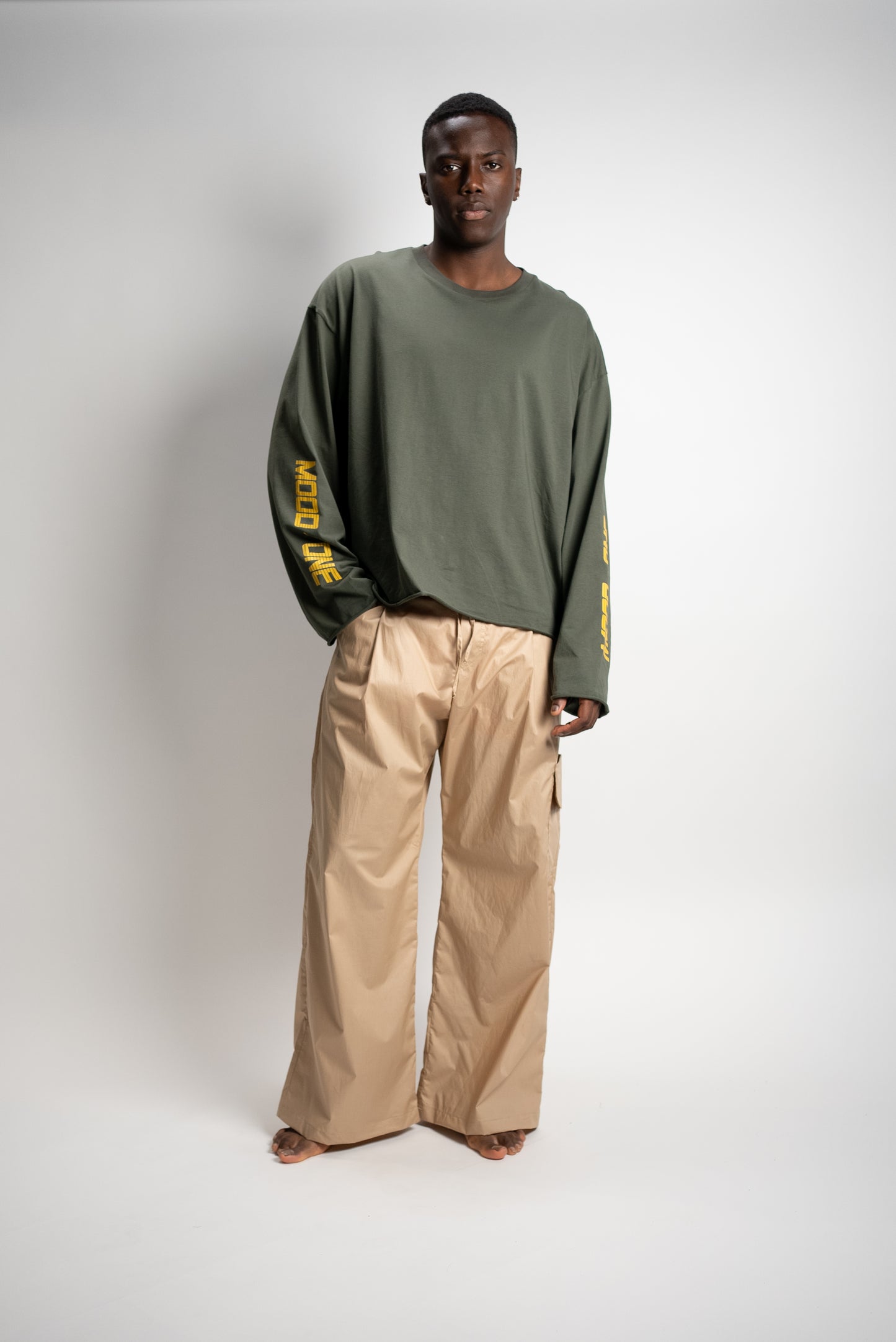 Long sleev unisex verde