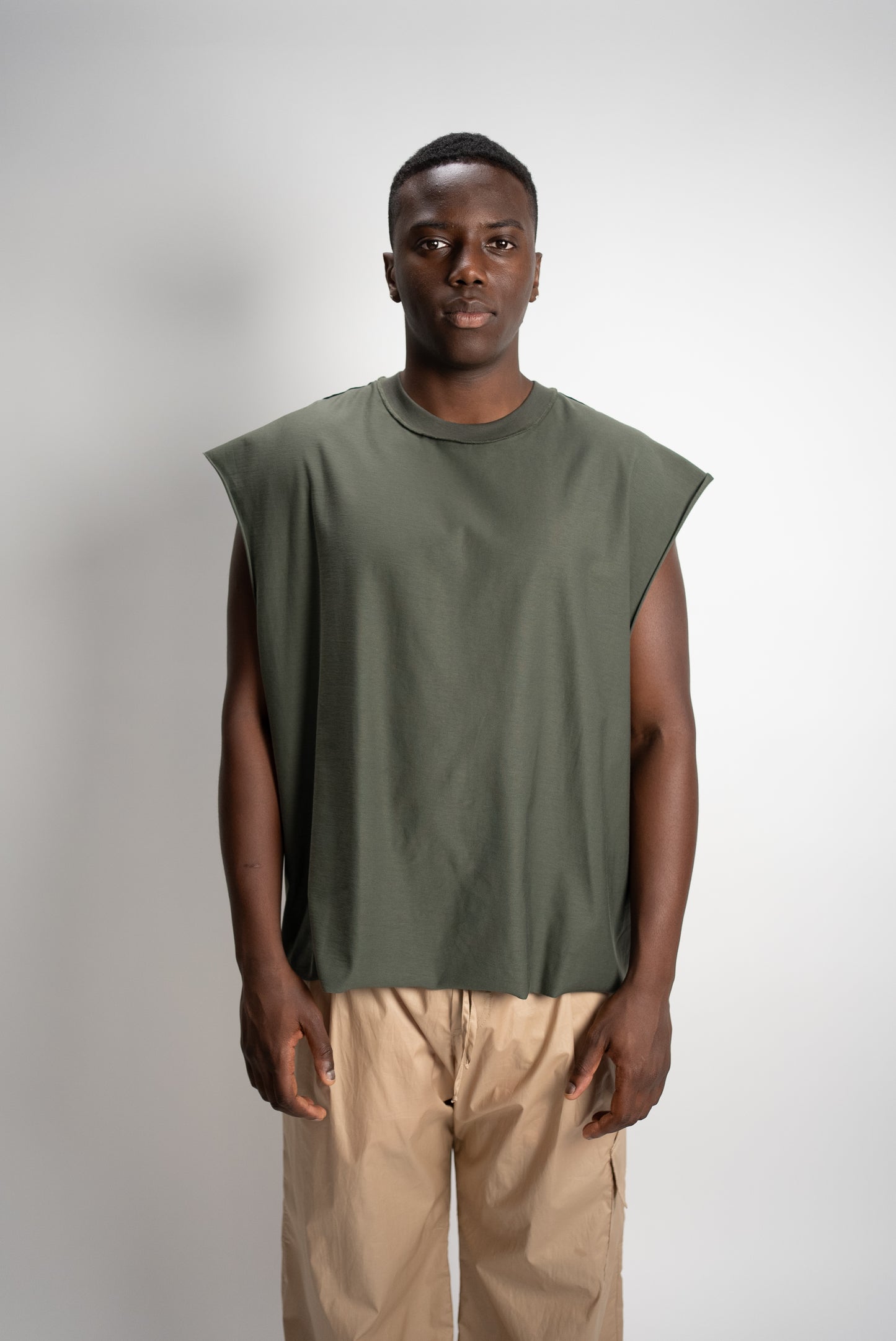 Canotta reversibile verde