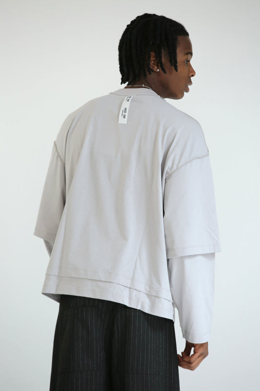 Long sleeve grigio perla