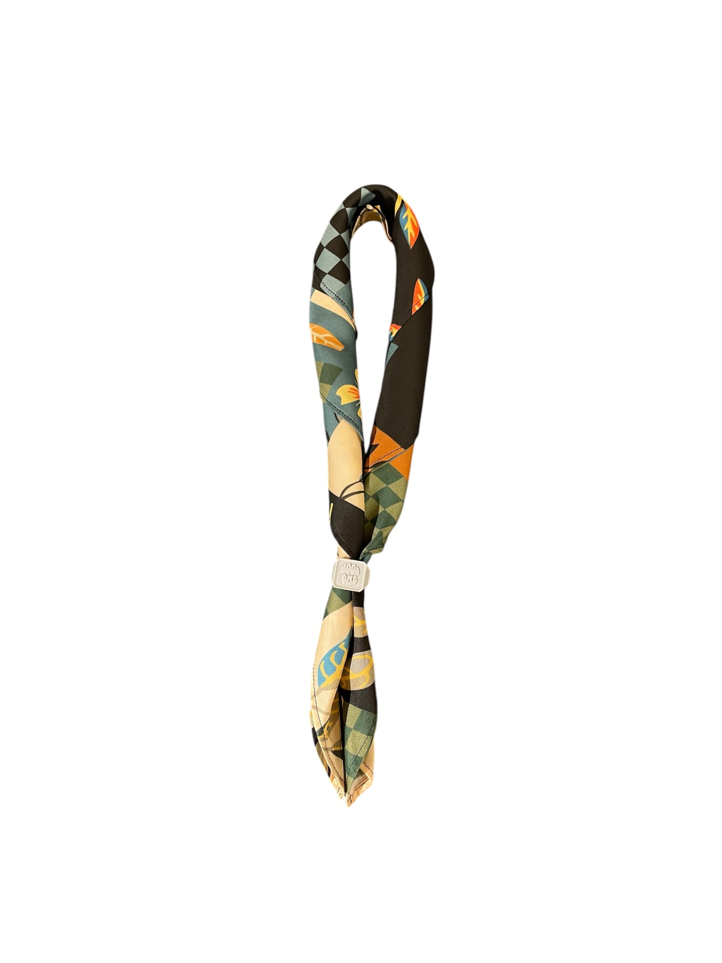 Foulard verde + anello logo