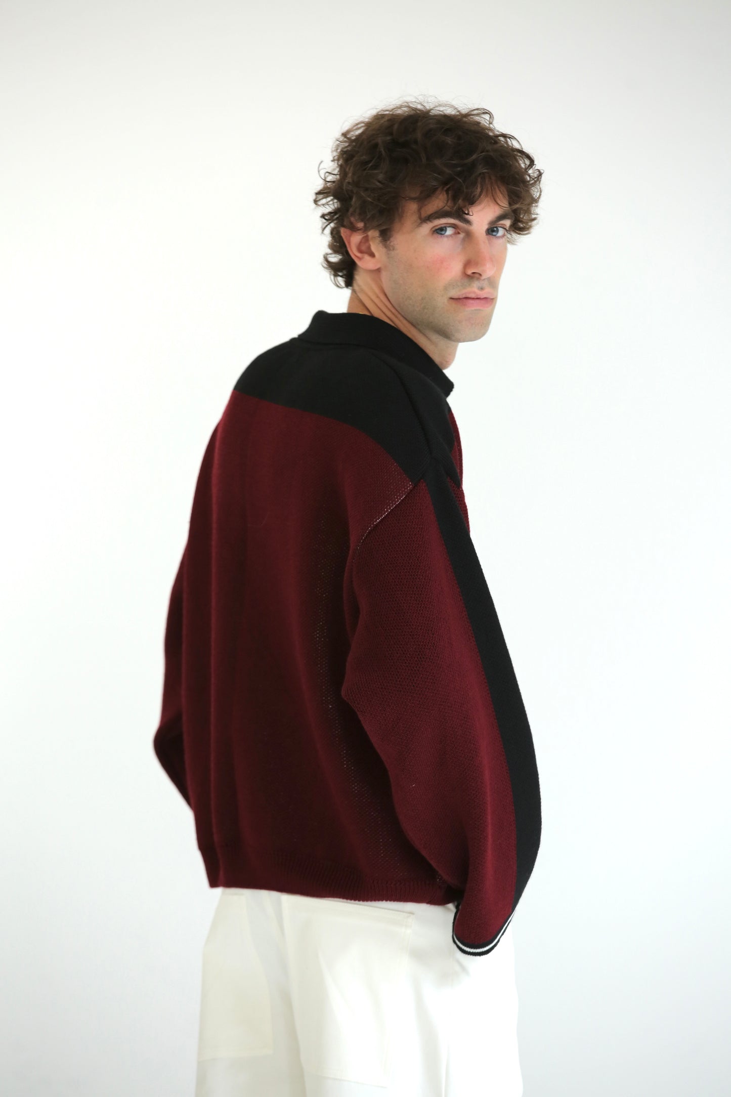 Maglione FOOTBALL bianco rosso