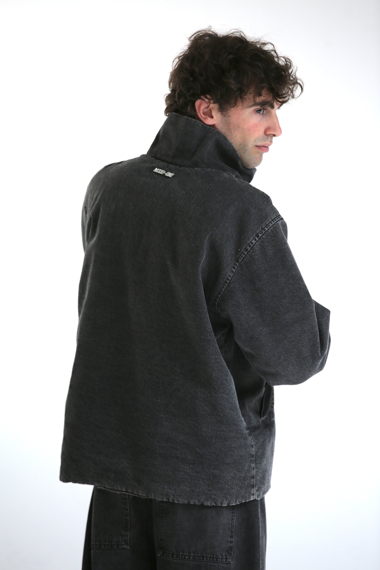 Giubbotto denim lavaggio black