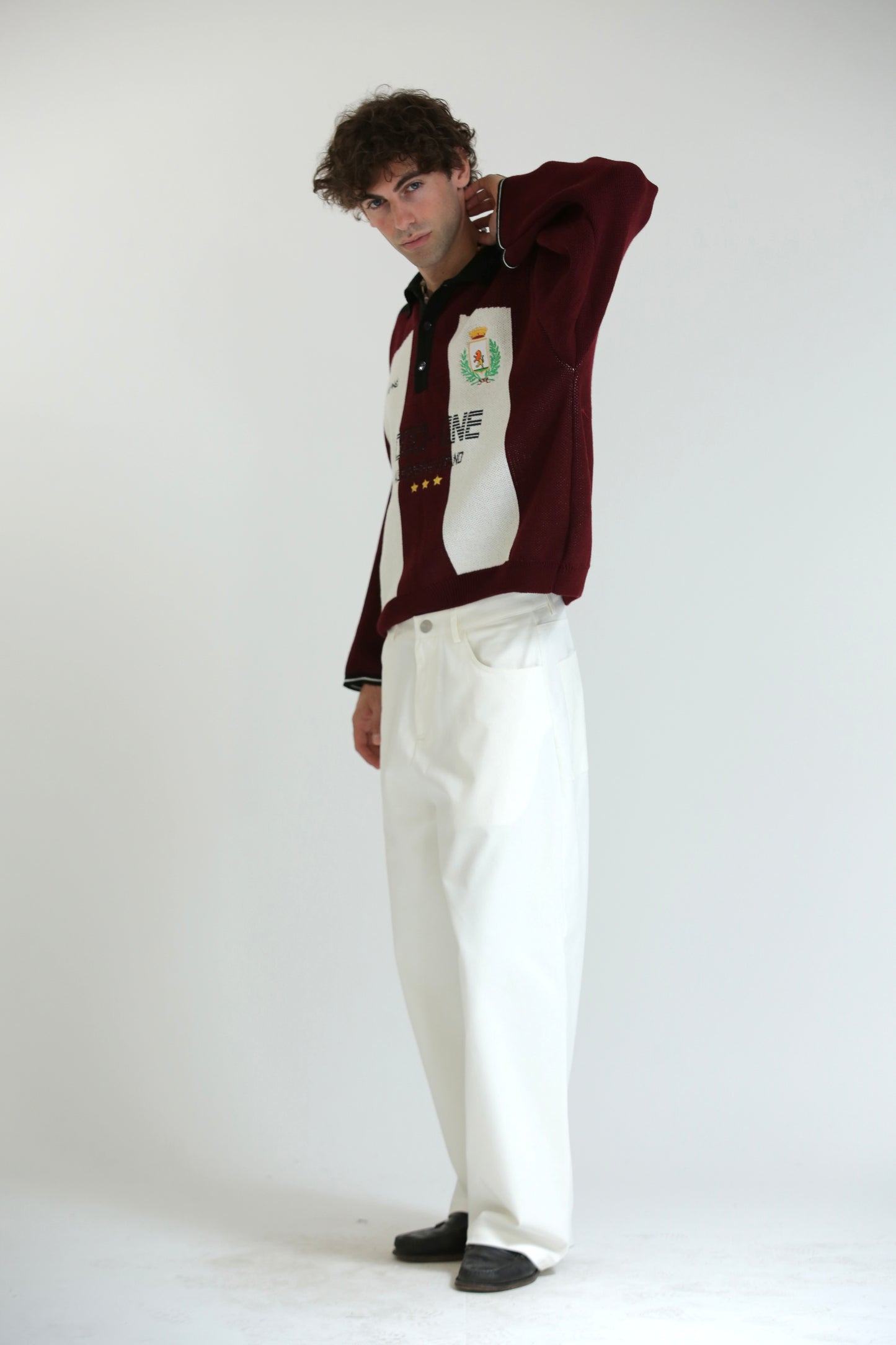 Maglione FOOTBALL bianco rosso