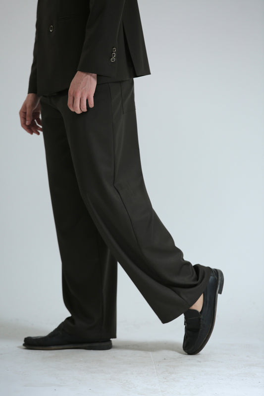 Pantalone Baggy verde scuro