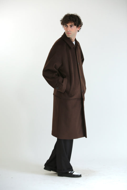 Cappotto lungo/corto panno moro