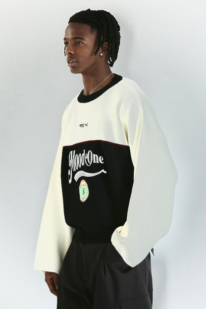 Maglia logo bicolor