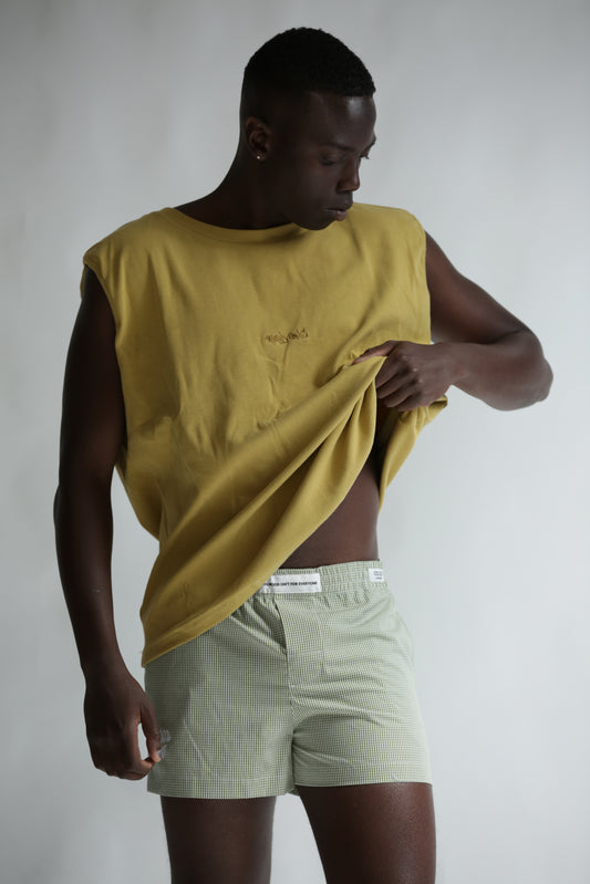 Boxer quadretti verde