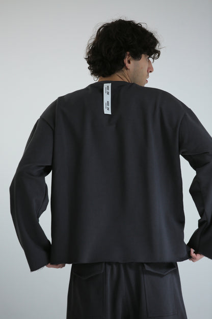 Long sleeve REVERSIBILE piombo