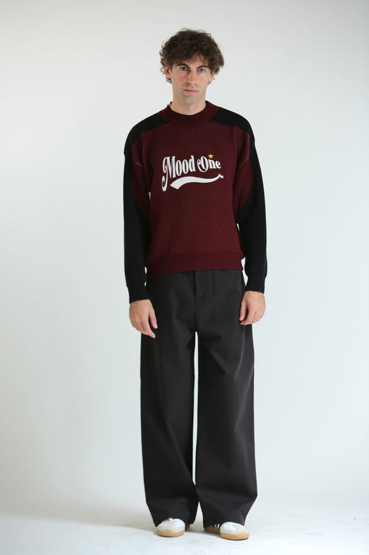 Pantalone Baggy nero in cotone