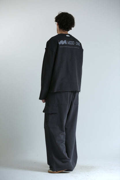 Long sleeve REVERSIBILE piombo