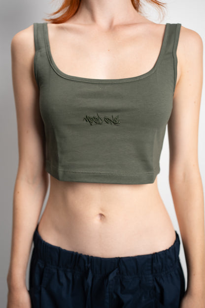 Top verde donna