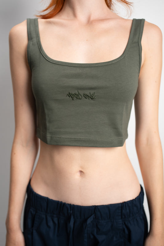 Top verde donna