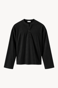 Black Serafino Longsleeve
