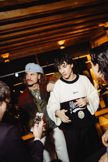 Maglione logo bicolor