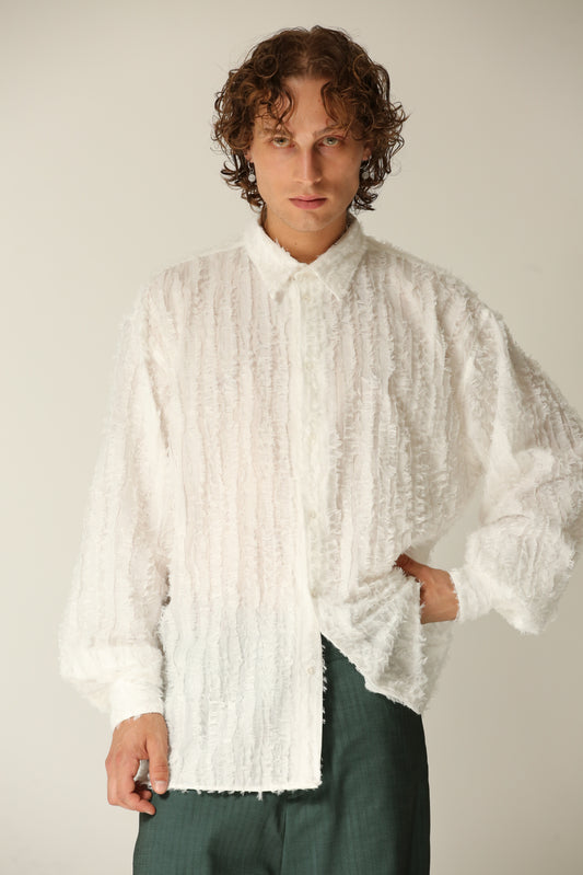 Camicia frangiata