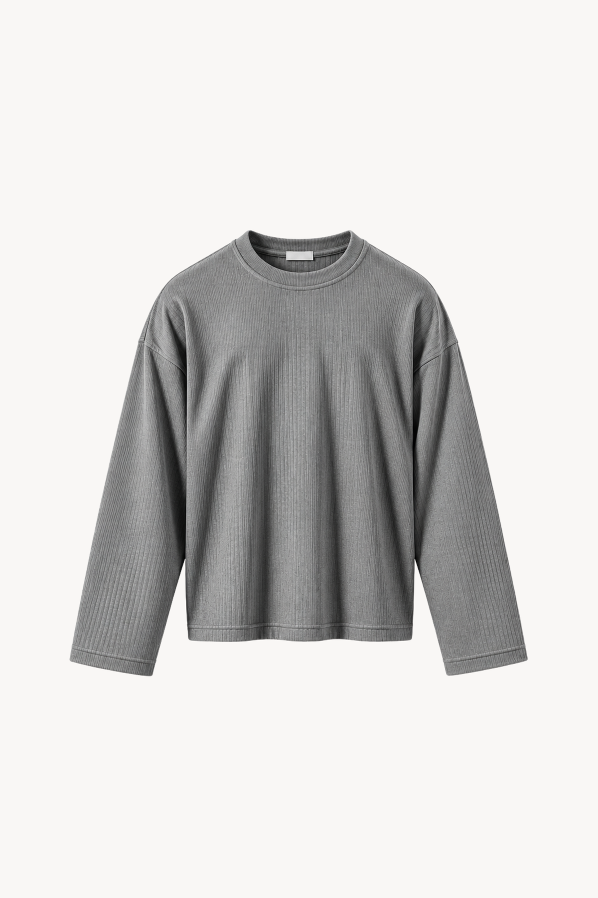 Grey Ribbed Longsleeve