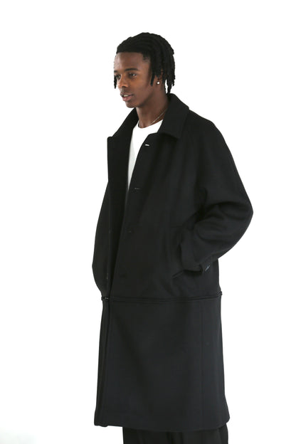 Cappotto lungo/corto panno nero