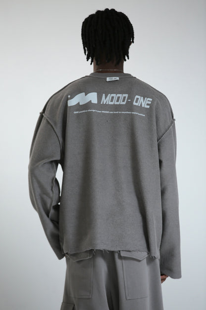 Long sleeve REVERSIBILE grigia
