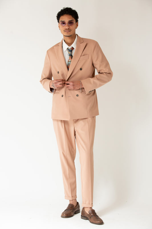 Pantalone rosa fondo stretto