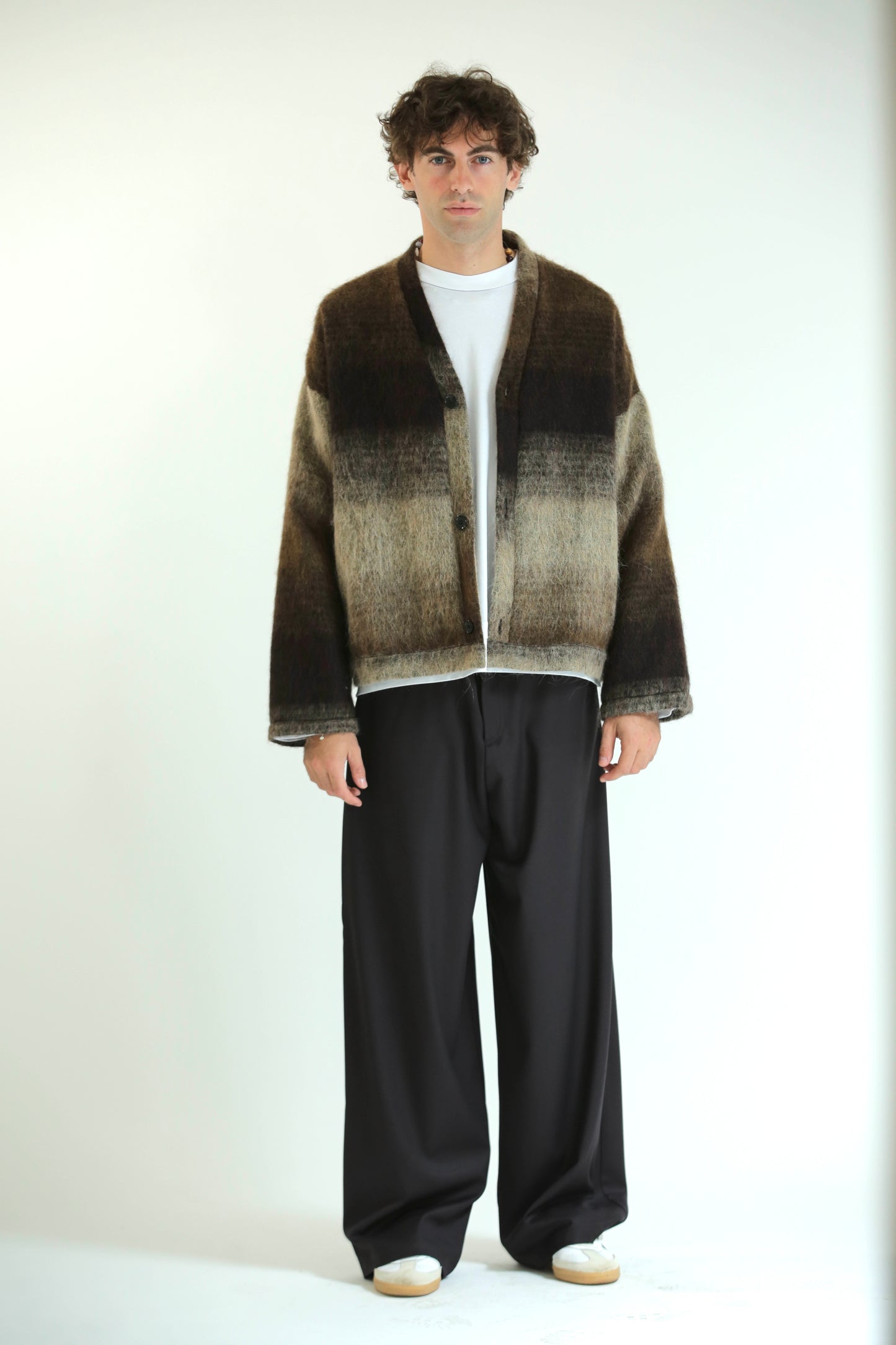 Cardigan mohair moro beige