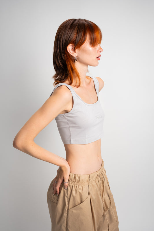 Top Donna Grigio perla