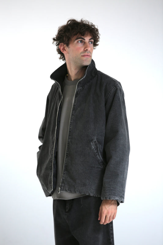 Giubbotto denim lavaggio black