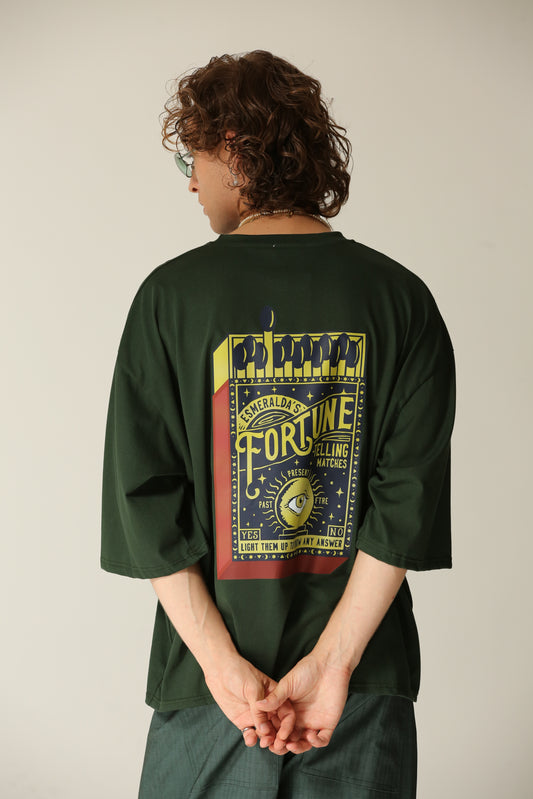 T-shirt verde tarocchi