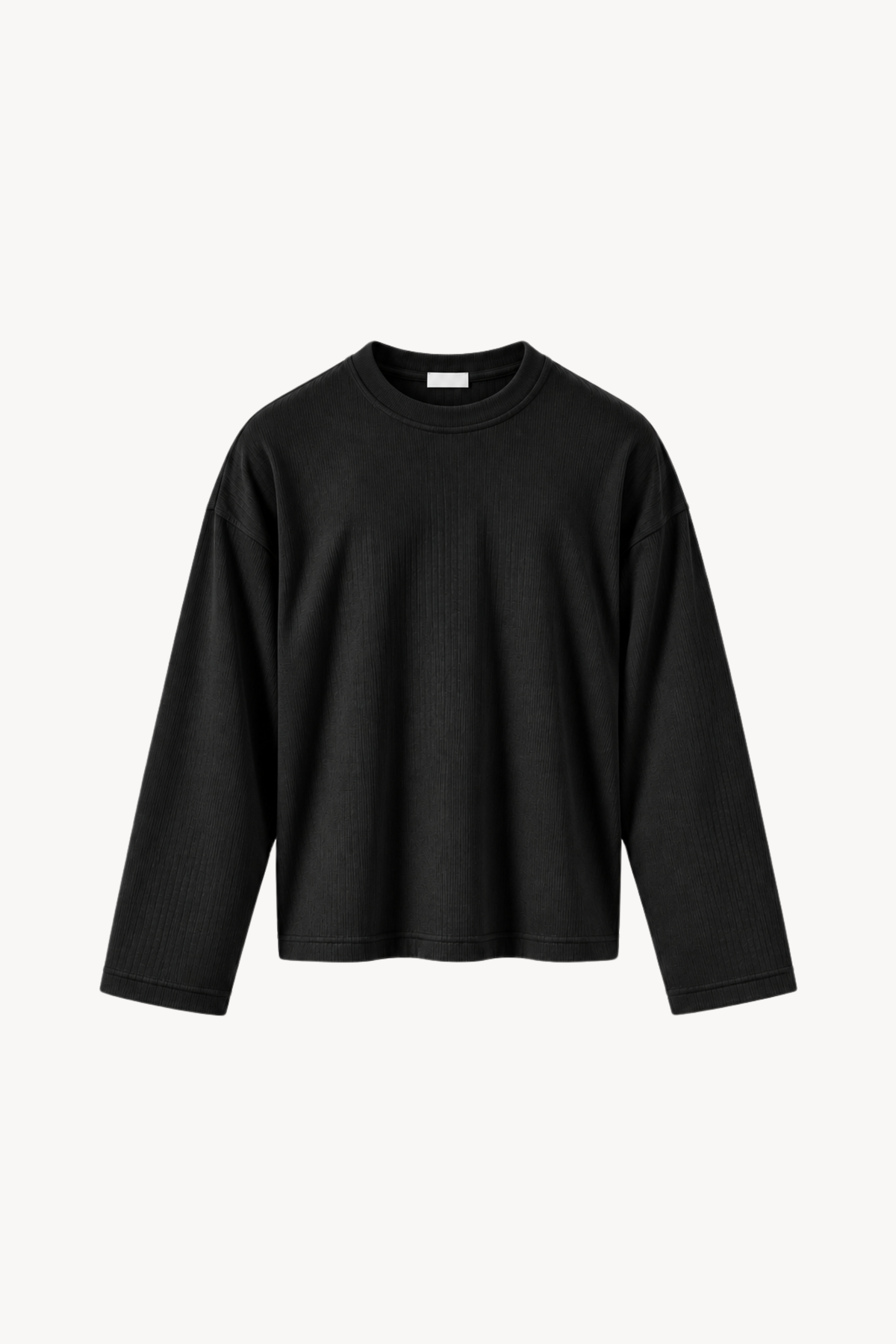 Black Ribbed Longsleeve