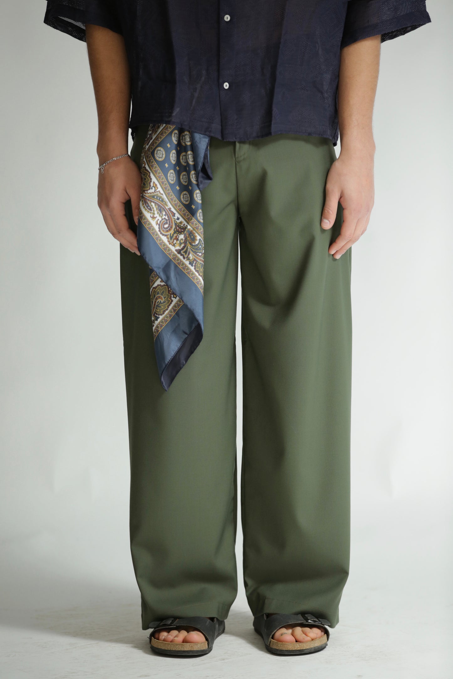 Pantalone Baggy verde