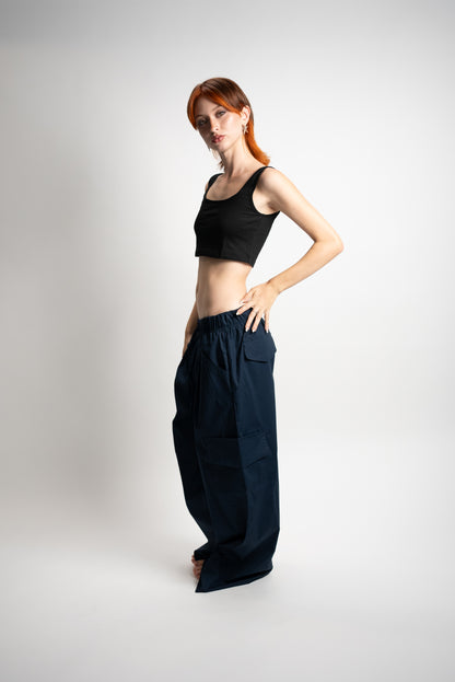 Top donna nero