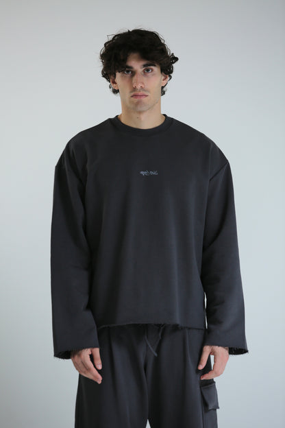 Long sleeve REVERSIBILE piombo