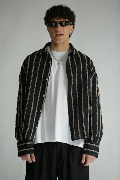 Camicia rilievo nera